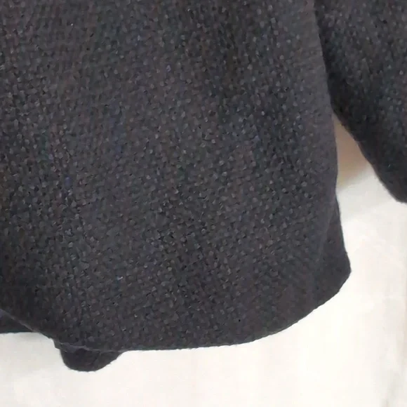 Simply Vera Black Tweed Swing Jacket Shrug Size 12 - Picture 3 of 8